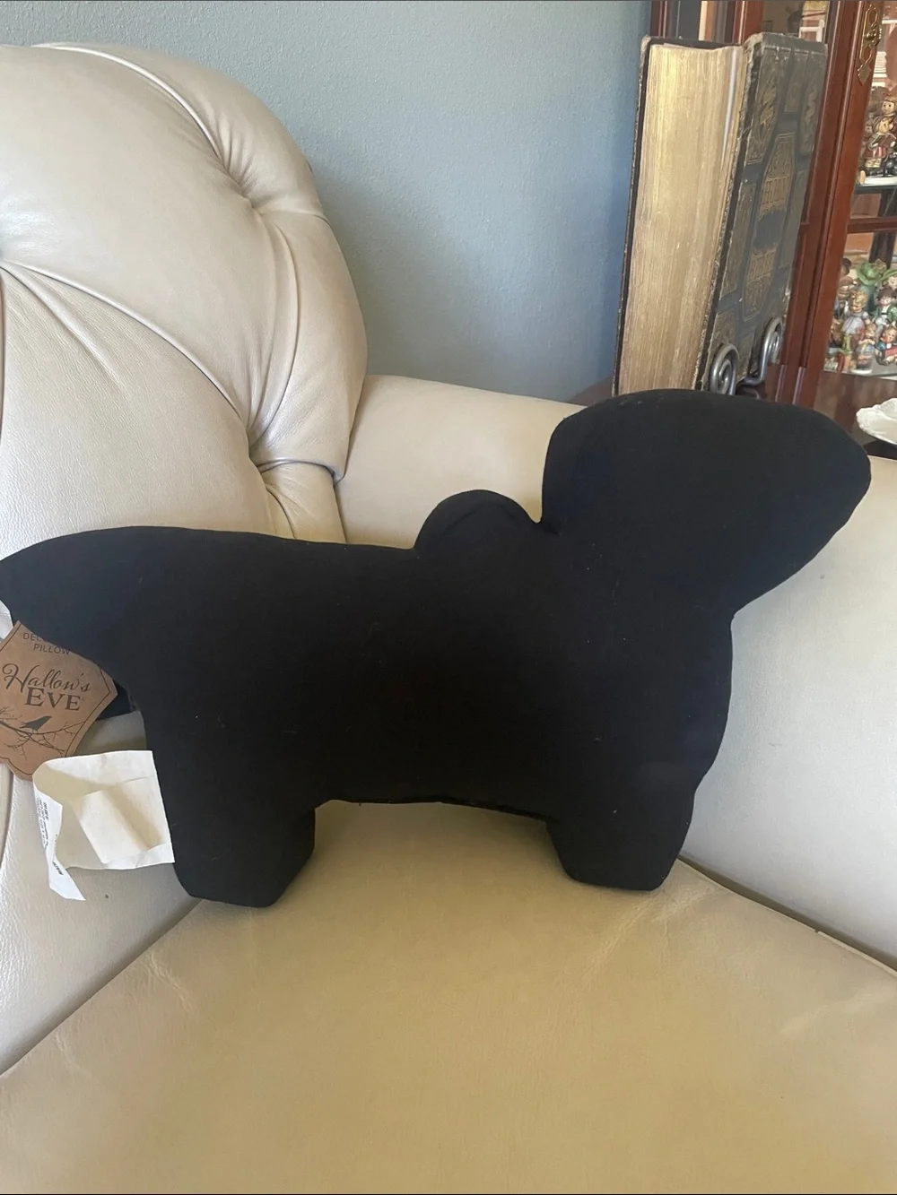 Beaded Pumpkin Dachshund Halloween Accent Pillow by Hallow’s Eve.